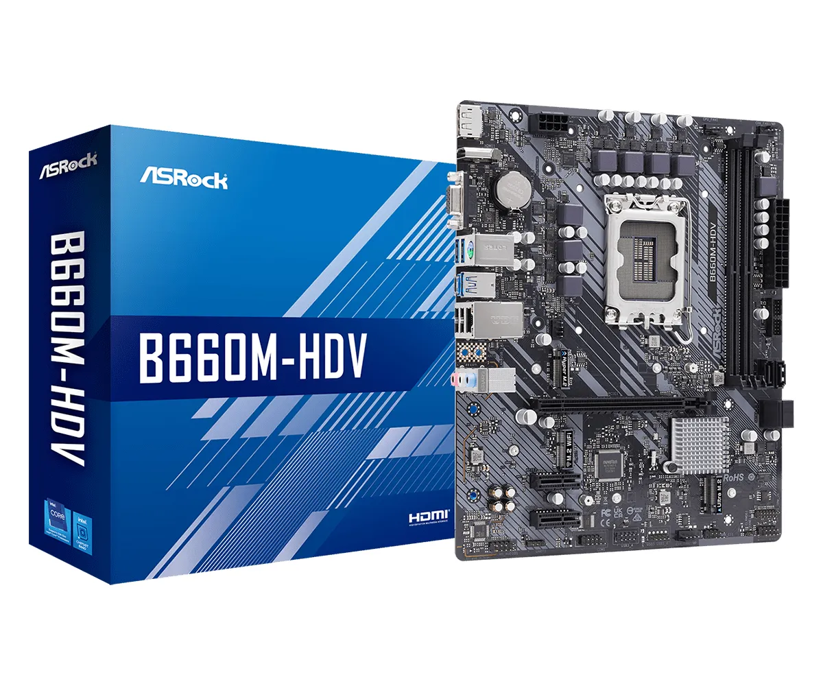 ASRock B660M-HDV DDR4 mATX - moderkort