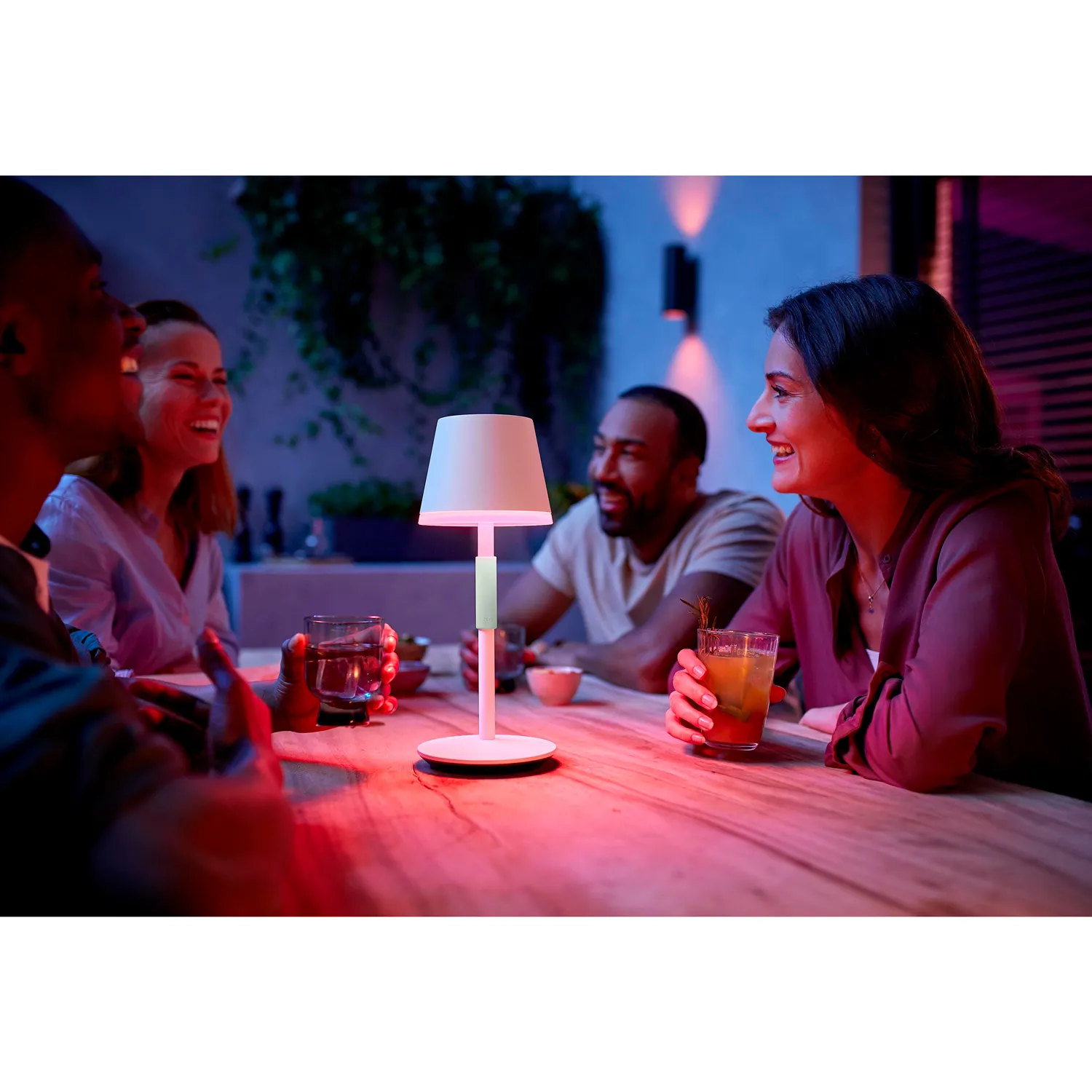 Philips Hue Go Portabel - bordslampa Vit/Salviagr&ouml;n