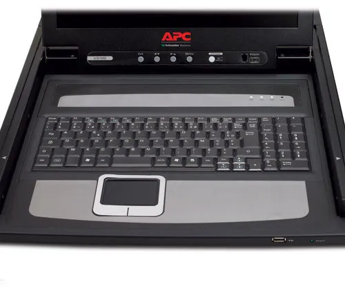 APC LCD Console - KVM-konsoli - 17" - telineasennettava - 1280 x 1024 - musta - 1U