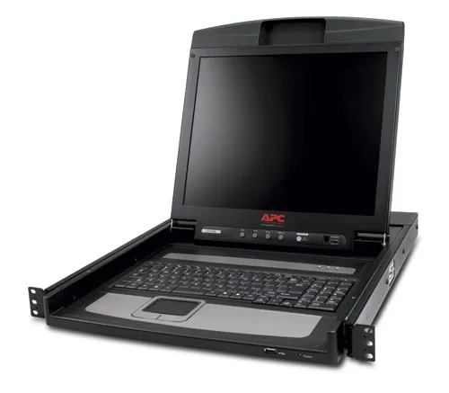 APC LCD Console - KVM-konsoli - 17" - telineasennettava - 1280 x 1024 - musta - 1U
