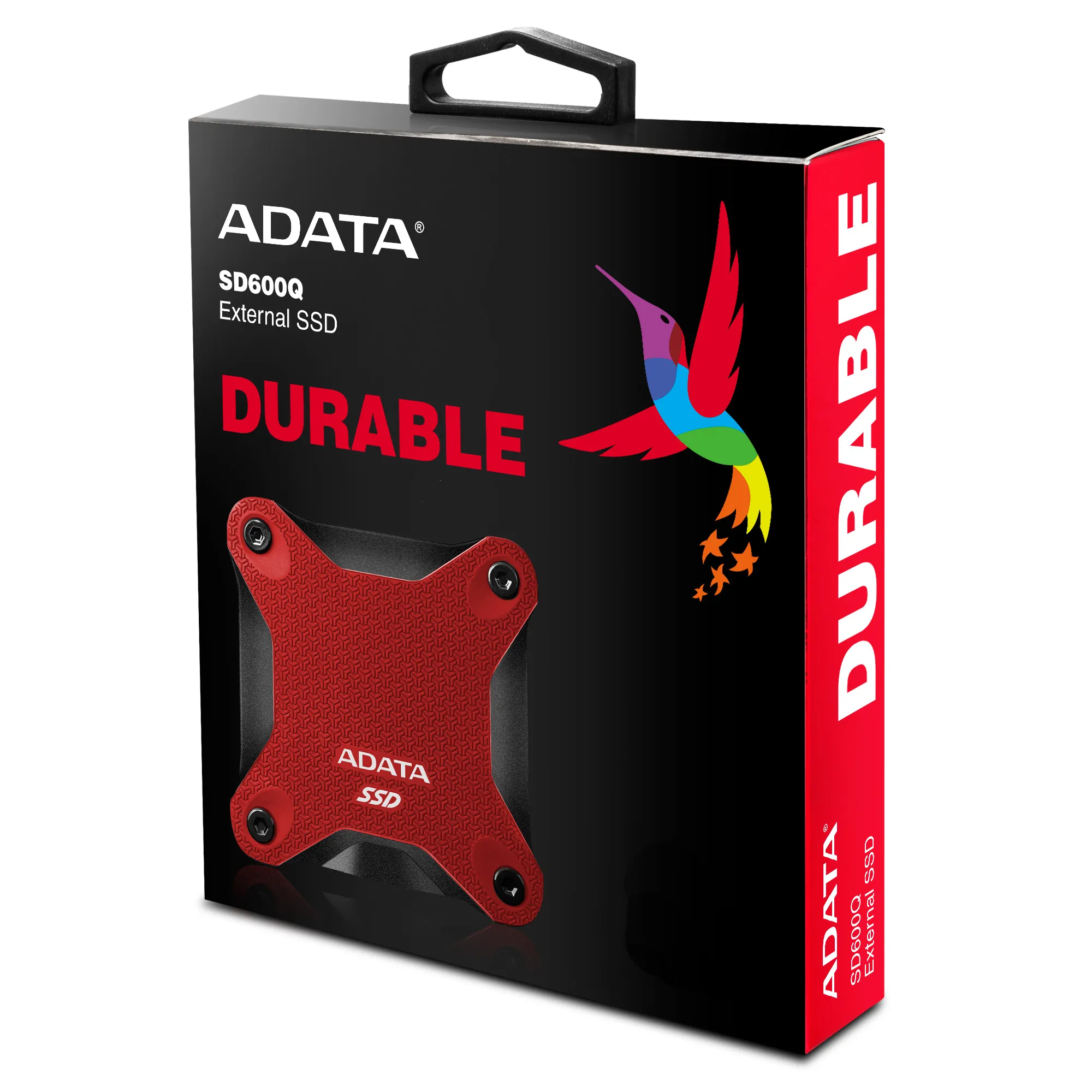 ADATA SD600Q 240 Gt Micro-USB -ulkoinen SSD, Punainen