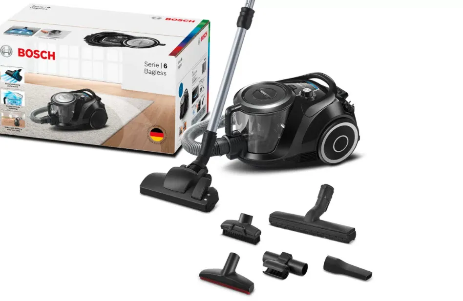 Bosch Series 6 BGC41XSIL - p&ouml;lynimuri, musta