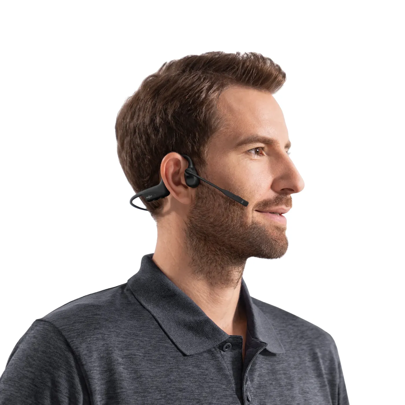 Shokz OpenComm2 2025 Upgrade -langaton luujohdekuulokemikrofoni, musta