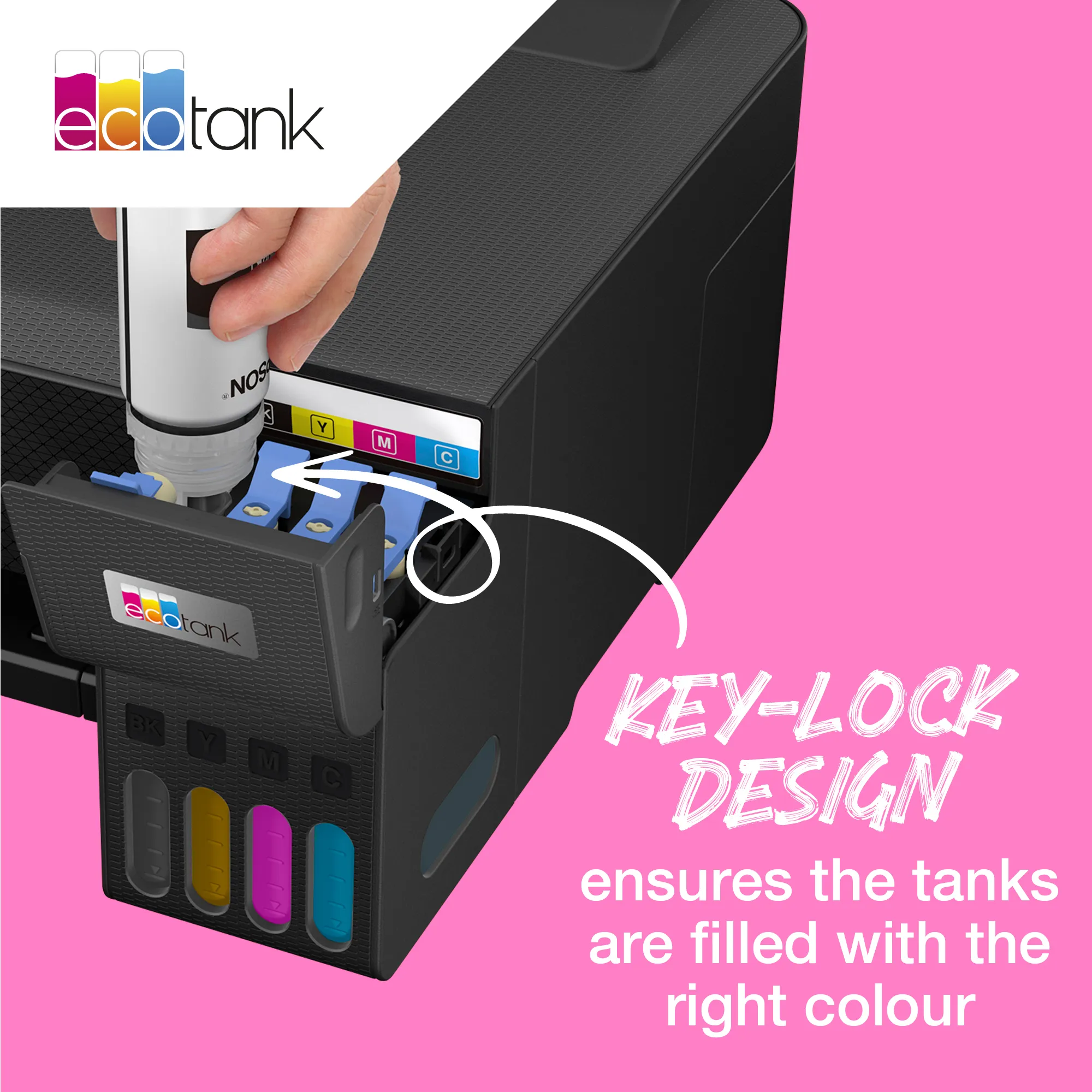 Epson 107 EcoTank-mustepullo, 70 ml, magenta