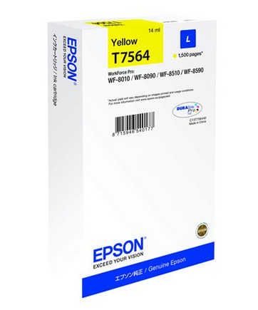 Ink Cart/L Yellow WF-8xxx