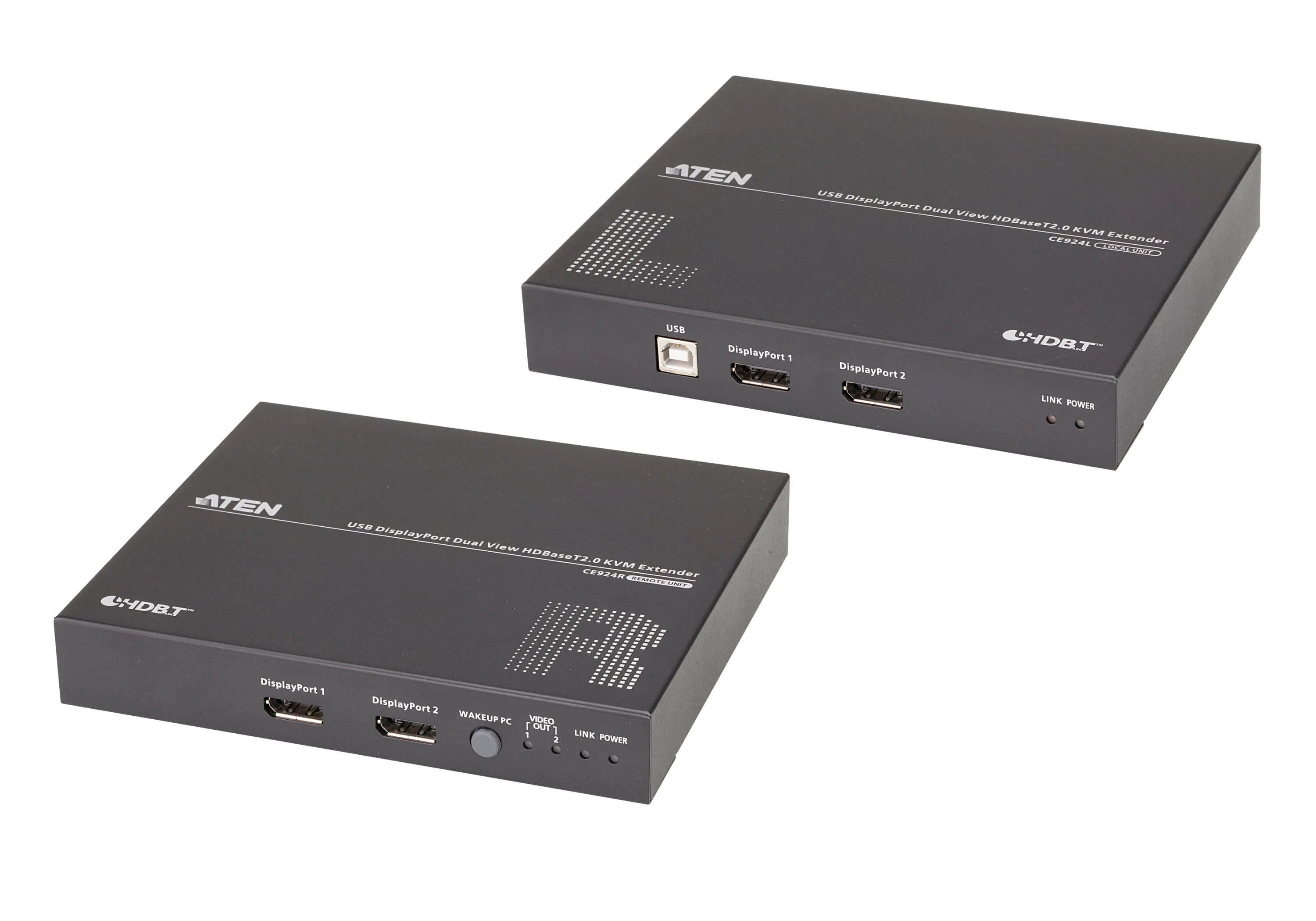 ATEN USB DisplayPort Dual View HDBaseT 2.0 KVM Extender