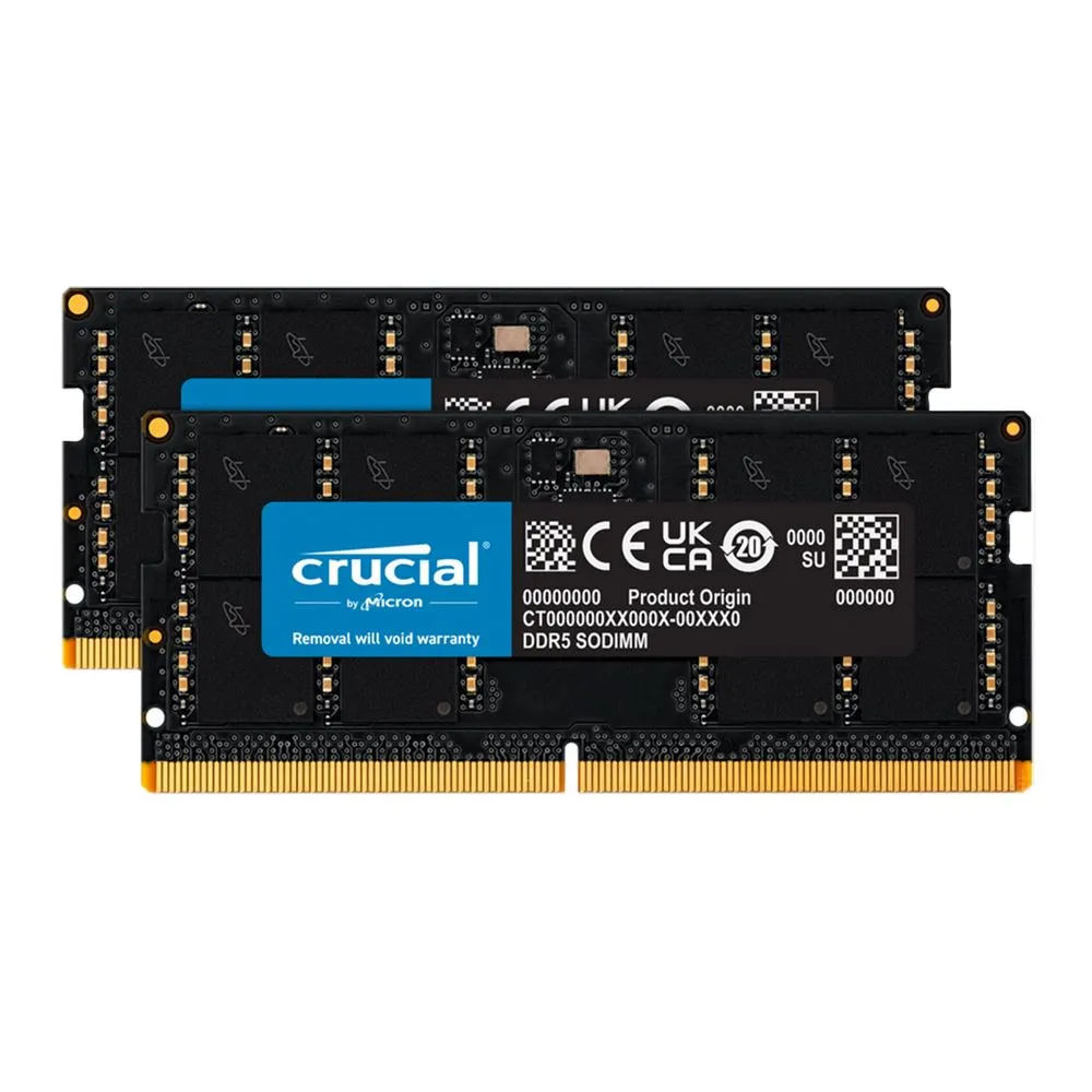 Crucial 24GB Kit (2x12GB) DDR5-5600 SODIMM CL46 (16Gbit)