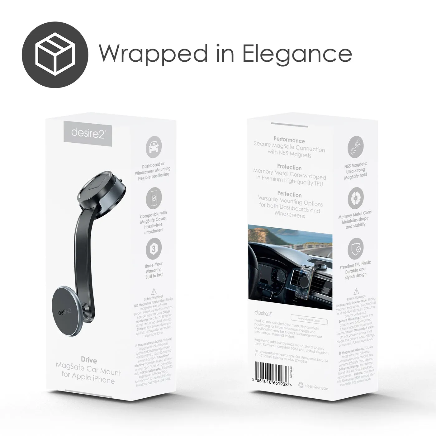 DESIRE2 Drive - MagSafe Car Holder Slim
