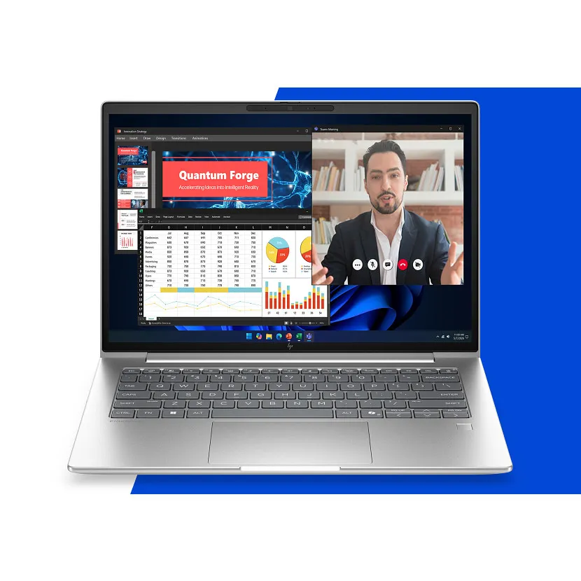 HP EliteBook 6 G2i 14" Ultra 5 325, 32 Gt, 512 Gt, Intel Graphics, Win 11 Pro -kannettava, hopea