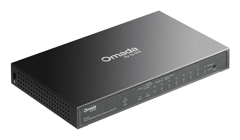 TP-LINK Omada ES210GP - Managed Switch, Black