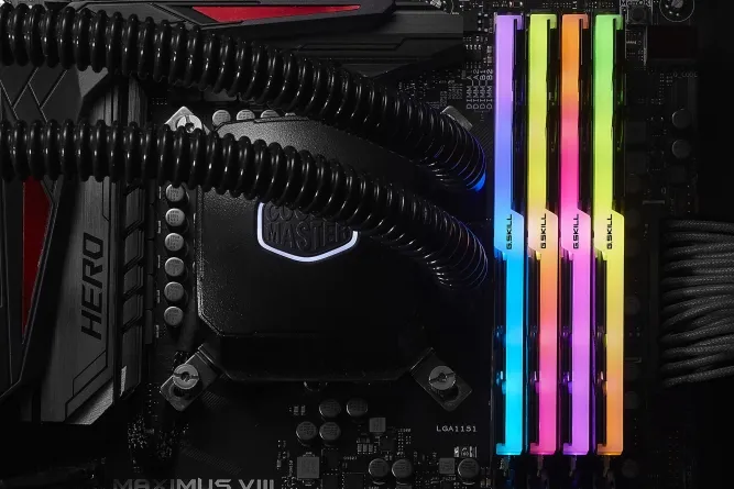 G.SKILL Trident Z RGB 64GB (4 x 16GB) DDR4 3200 MHz, CL16 Memory (XMP)