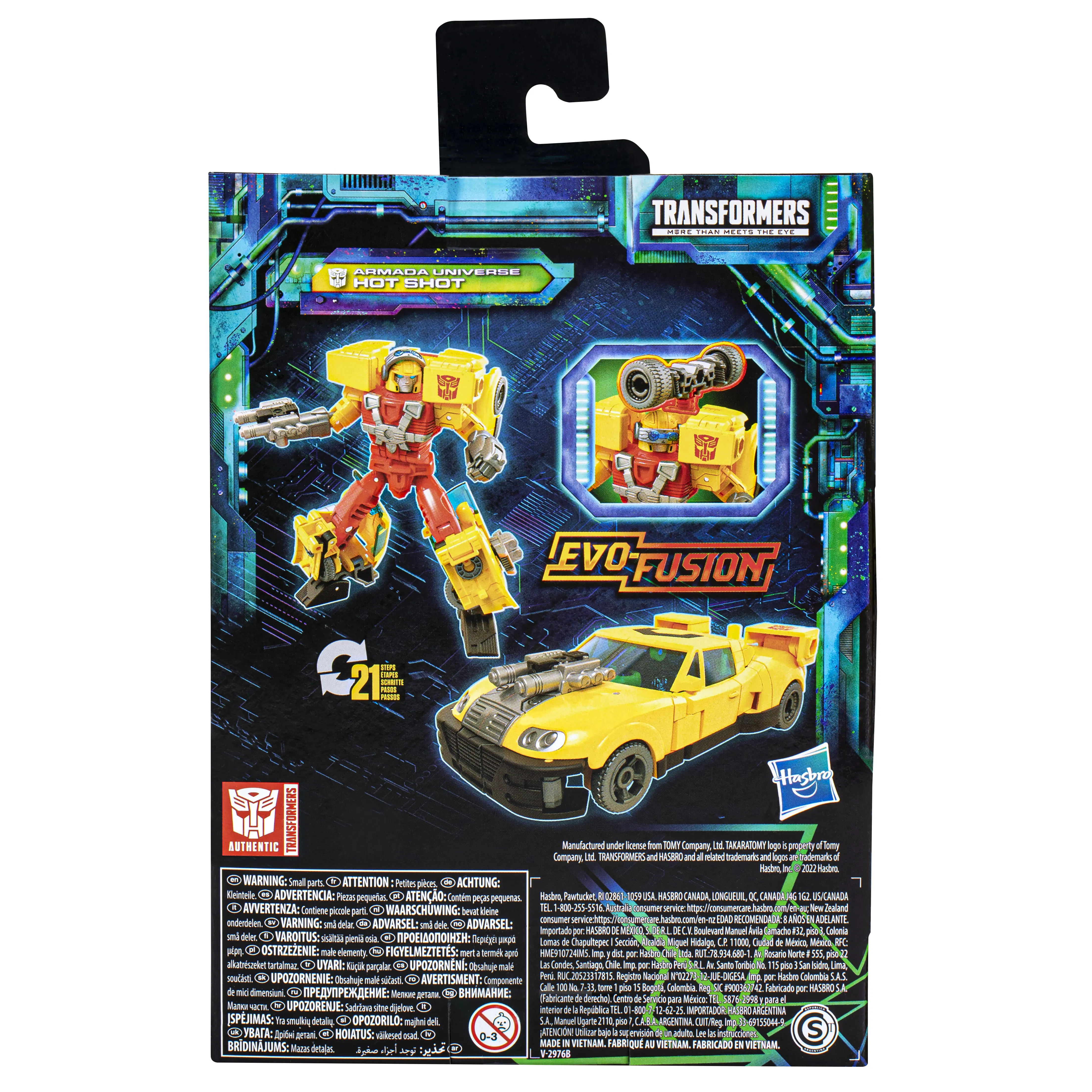 Hasbro Transformers Legacy Evolution Armada Universe Hot Shot Toy Figure (14 cm tall)