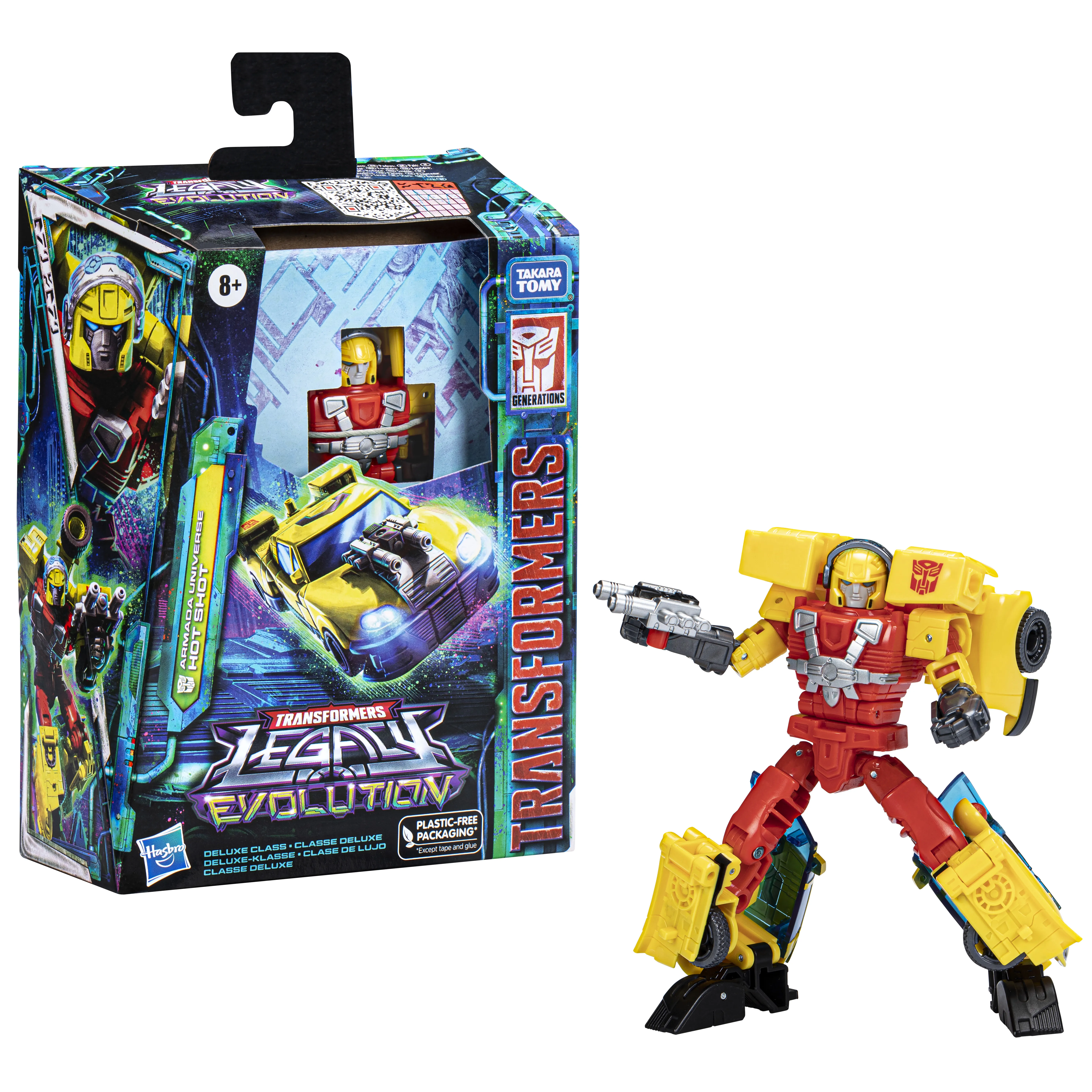 Hasbro Transformers Legacy Evolution Armada Universe Hot Shot Toy Figure (14 cm tall)