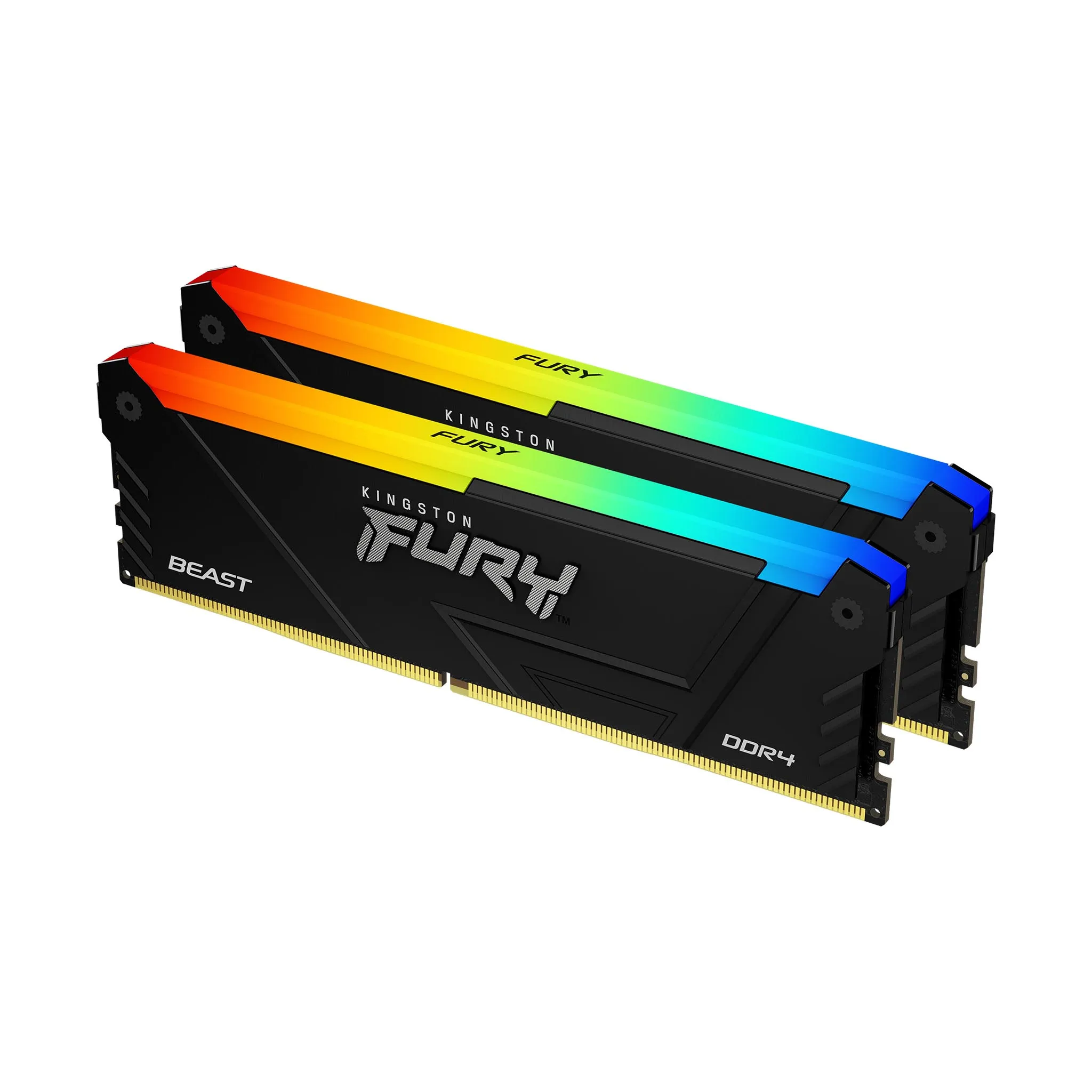 Kingston FURY Beast RGB 16GB (2 x 8GB) DDR4 3600 MHz, CL17 - memory, Black