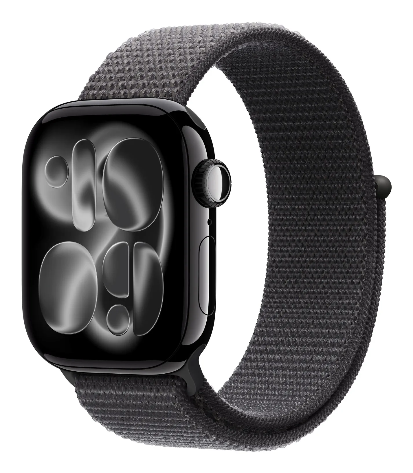 Apple Watch 42 mm -Sport Loop ‑ranneke, Tummanharmaa