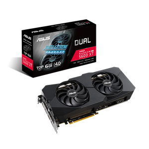 Asus AMD RX 5600 XT Dual TOP EVO 6GB - Graphics card
