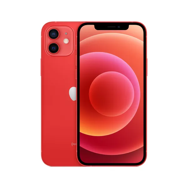 Renoverad iPhone 12 64 GB - mobiltelefon, Röd (Mycket bra skick)