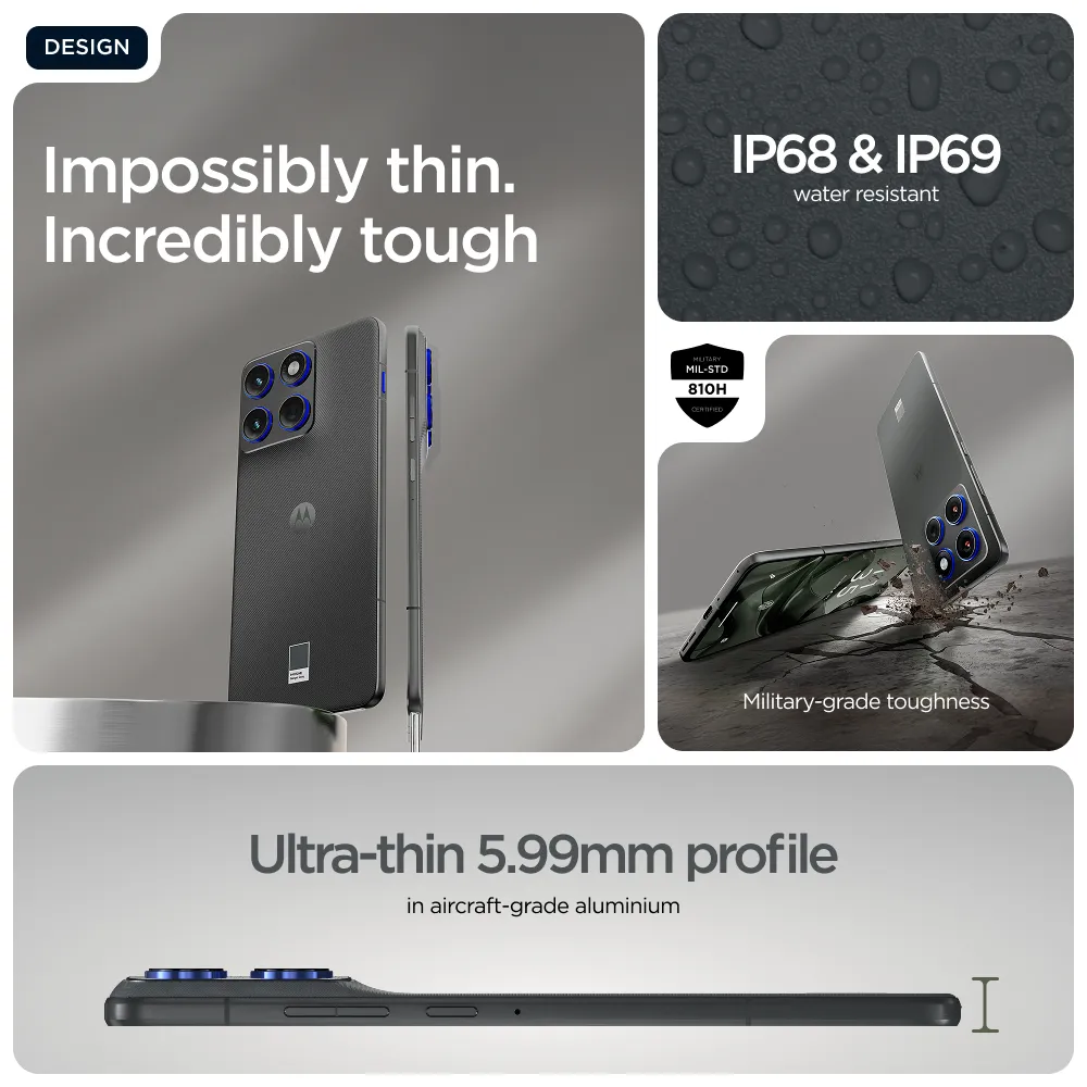 Motorola Edge 70 12/512 GB, Pantone Gadget Grey