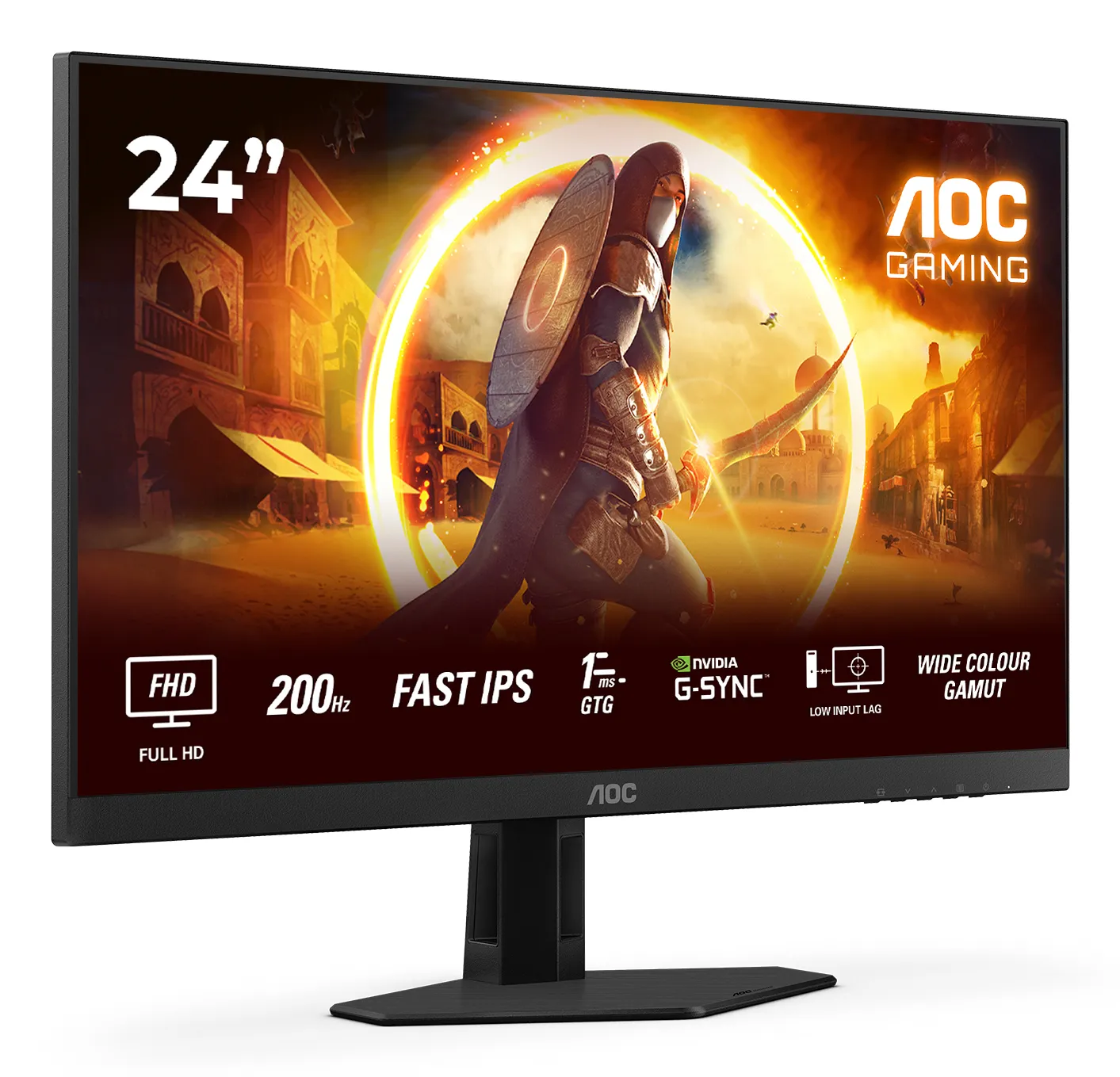 AOC G4 Q24G4RE 24&quot; QHD, Fast IPS - sk&auml;rm