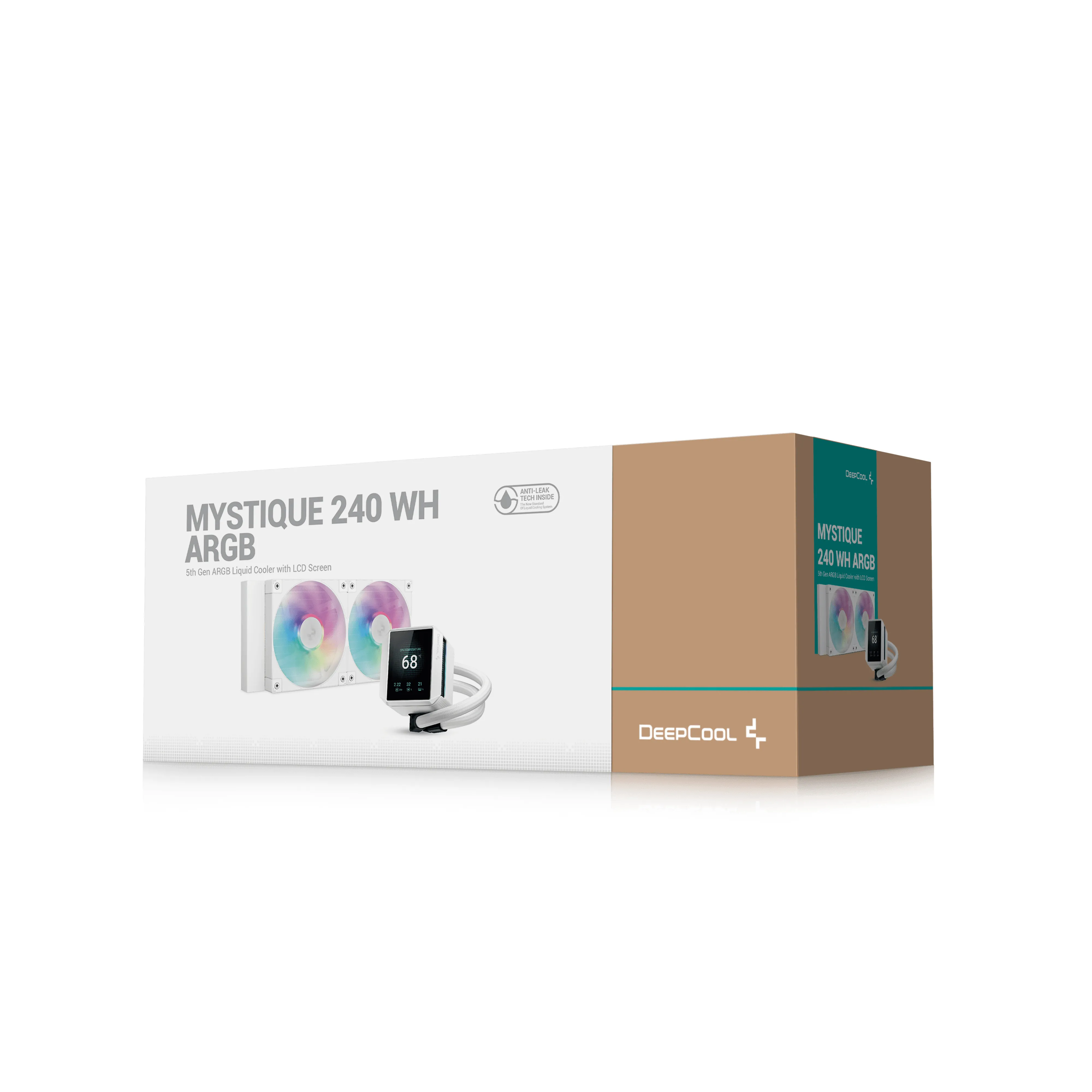 DeepCool MYSTIQUE 240 ARGB - liquid cooler, White