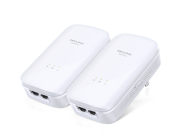 TP-LINK AV1000 2-Port Gigabit Powerline Starter Kit 1000Mbps Powerline Data Rate  2 Gigabit Ethernet ports HomePlug AV2