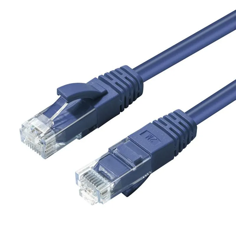MicroConnect Cat6 UTP RJ45 0.5m n&auml;tverkskabel, bl&aring;
