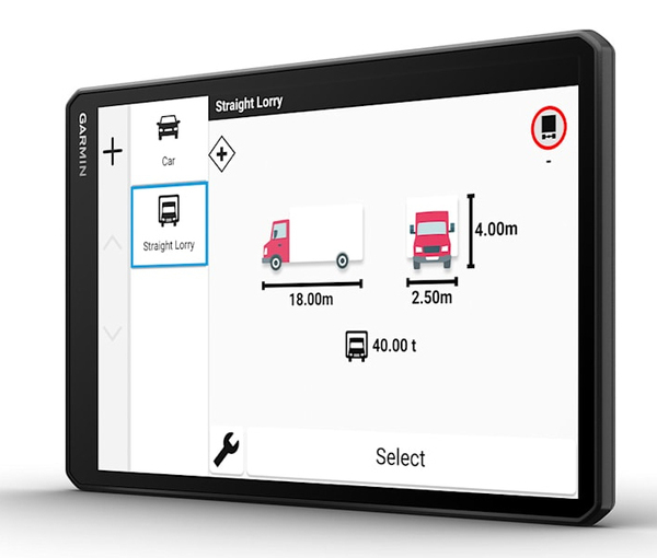 Garmin dezl LGV1020 - lastbil navigator, EU+ South Africa