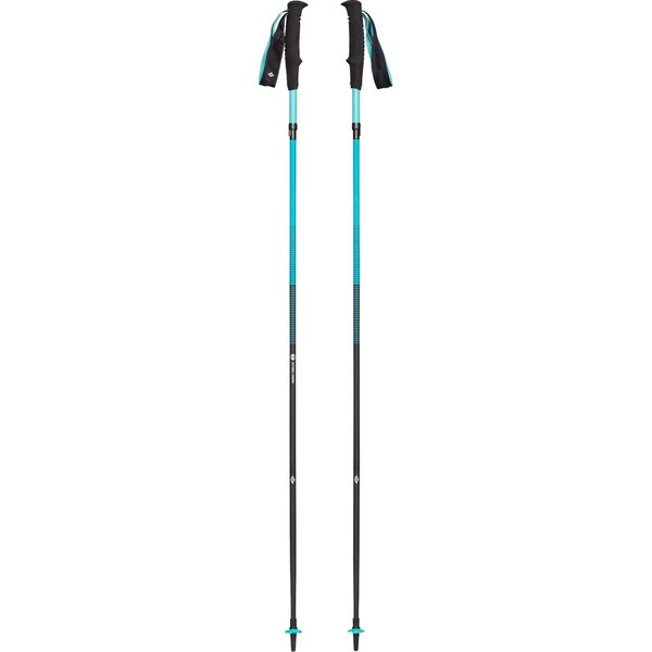 black Diamond Distance Carbon Z trekking poles, fitness equipment (turquoise, 1 pair, 115 cm)