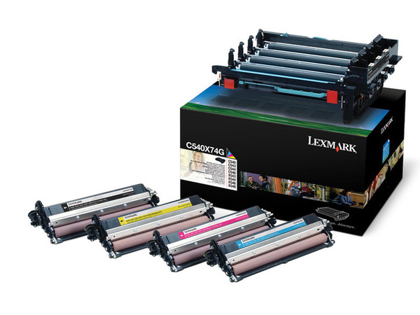 Lexmark C540X74G bildtrumenhet, svart/cyan/magenta/gul