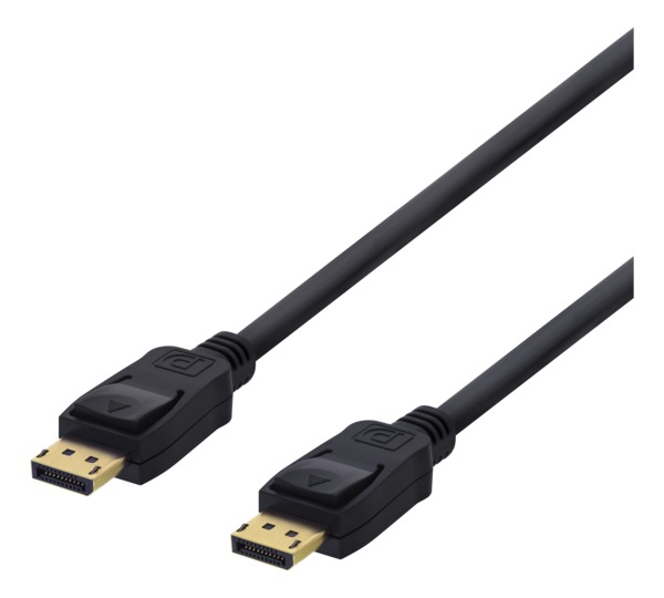 Deltaco DisplayPort &ndash; DisplayPort 1.2 - cable, 1.5m, Black