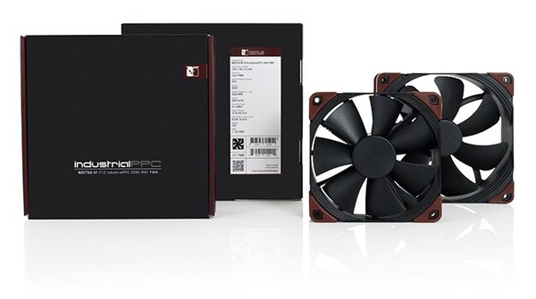 Noctua NF-F12 industrialPPC-2000 PWM 120 mm chassifl&auml;kt - svart
