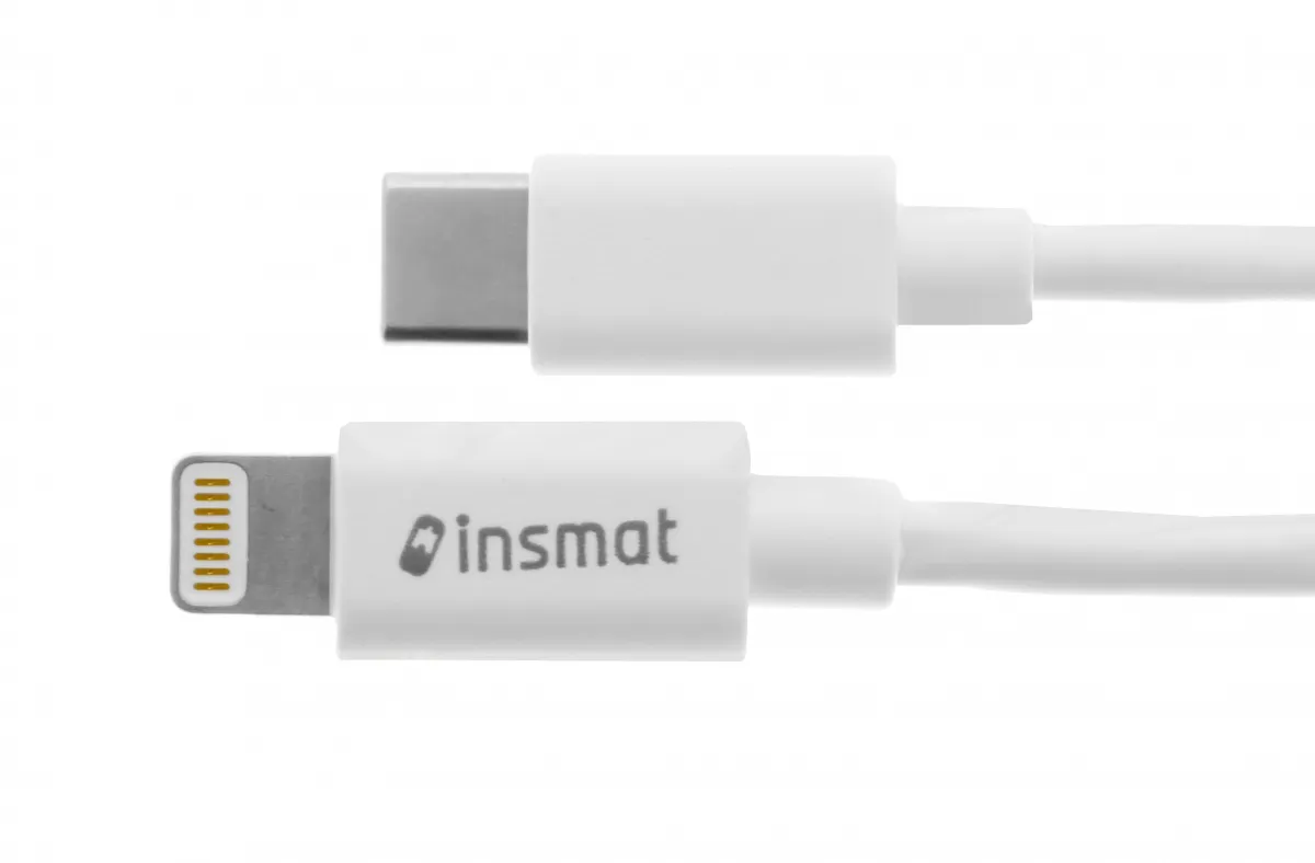 Insmat USB-C - Lightning - cable, 1.5 m, White