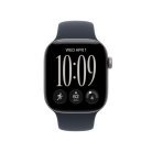 Apple Watch Series 12 (GPS) 42mm Space Grey Aluminium Case with Navy Blue Sport Band, S/M