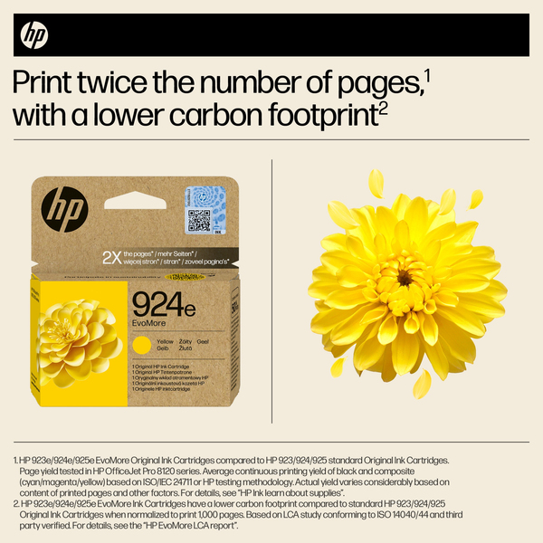 HP/InkHP 924e EvoMore YL Original Ink Ca