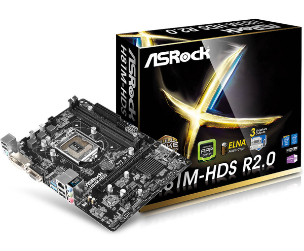 Asrock H81M-HDS, mATX moderkort