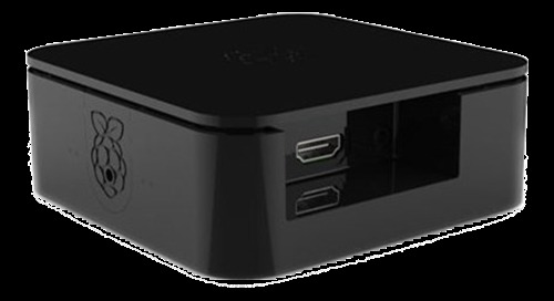 Quattro case f&ouml;r Raspberry Pi B+/2B/3B, svart