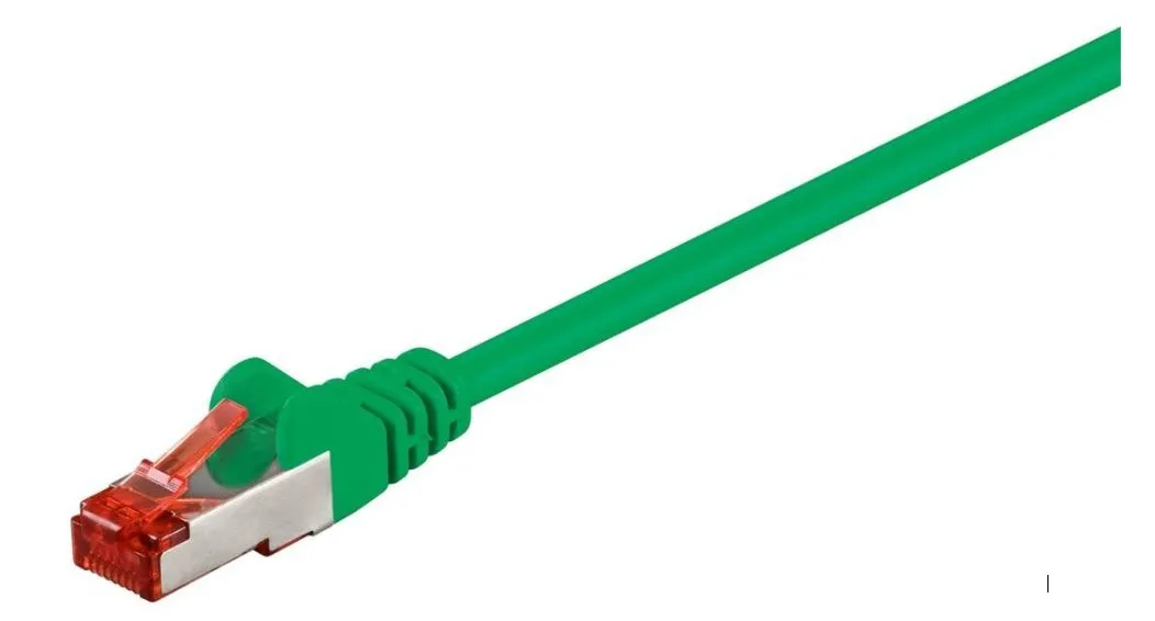 MicroConnect Cat6 F/UTP RJ45 0.25m Network Cable, Green