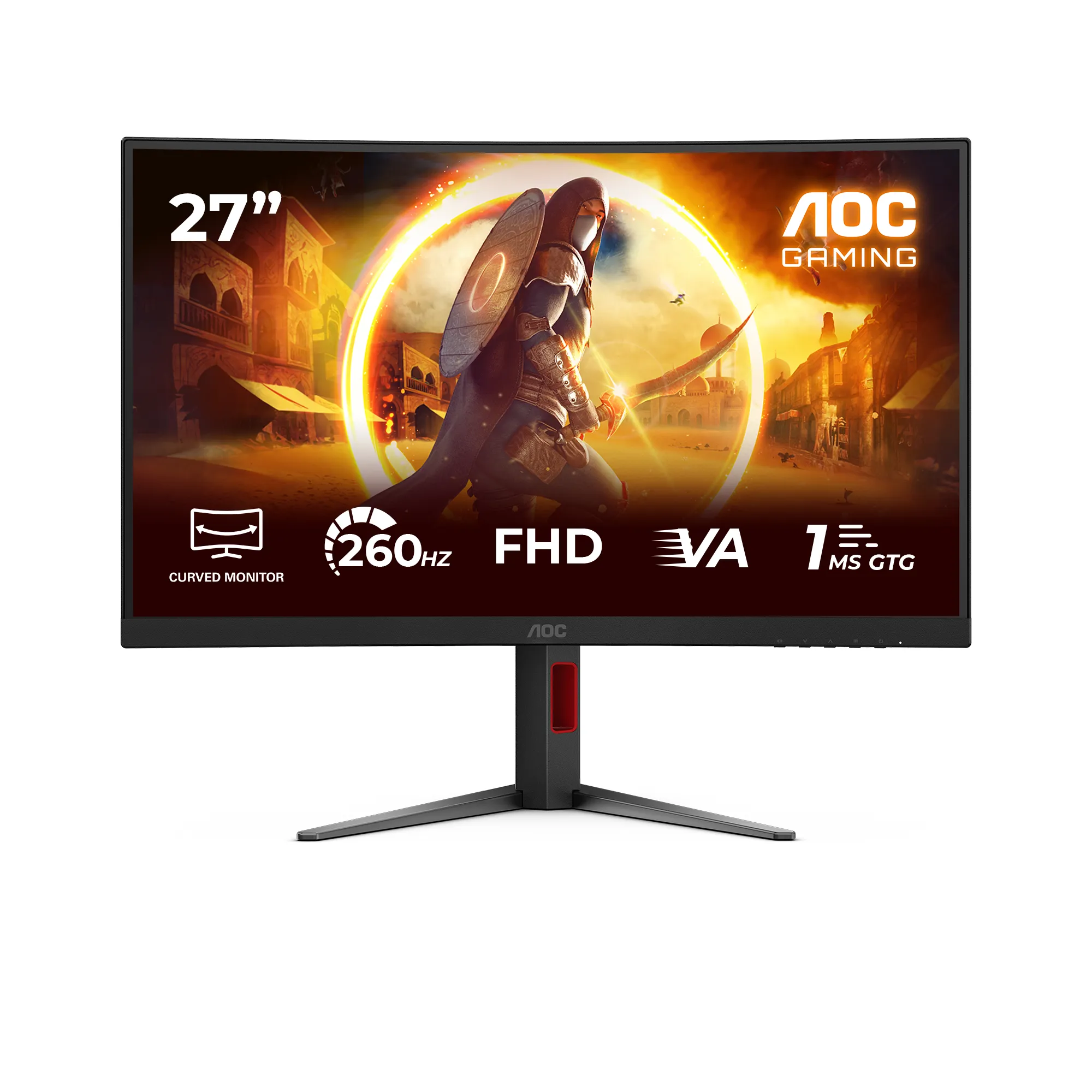 AOC C27G4Z2 27" Full HD, Fast VA, HDR, 260Hz curved gamingsk&auml;rm