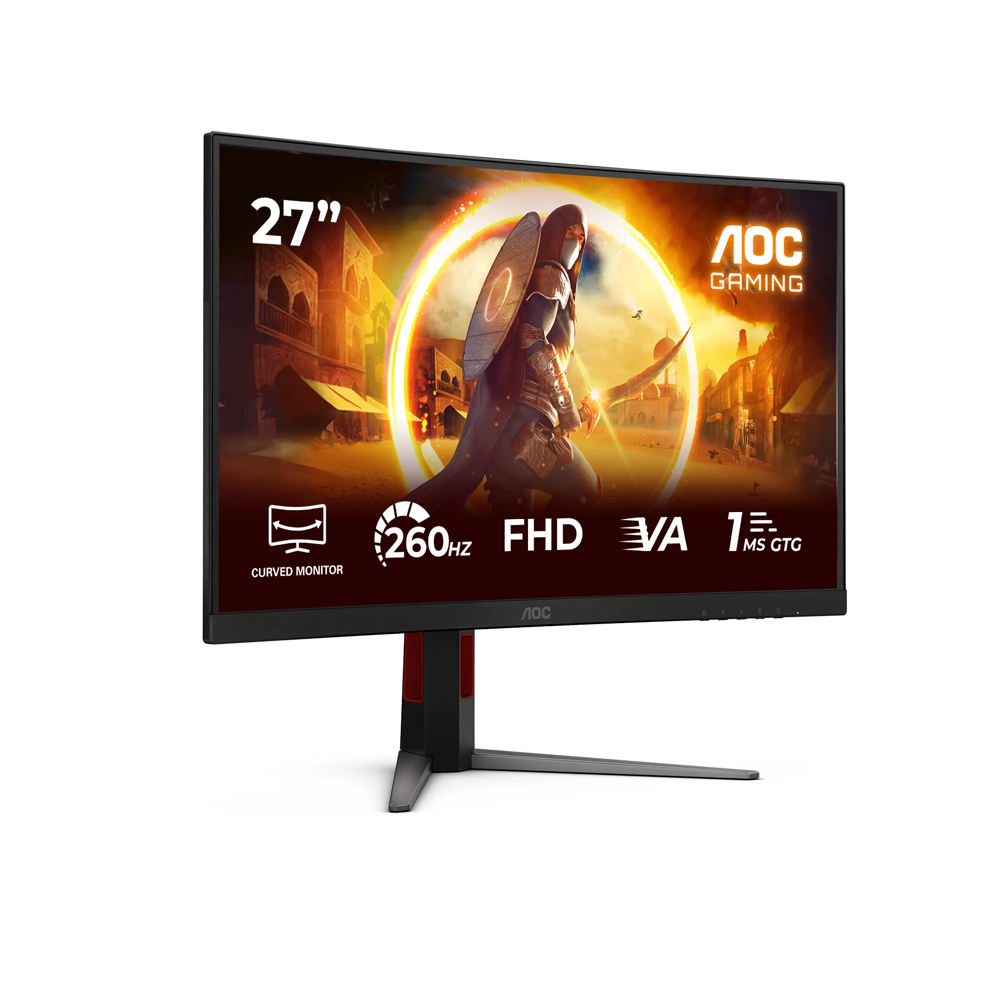 AOC C27G4Z2 27" Full HD, Fast VA, HDR, 260Hz curved gamingsk&auml;rm