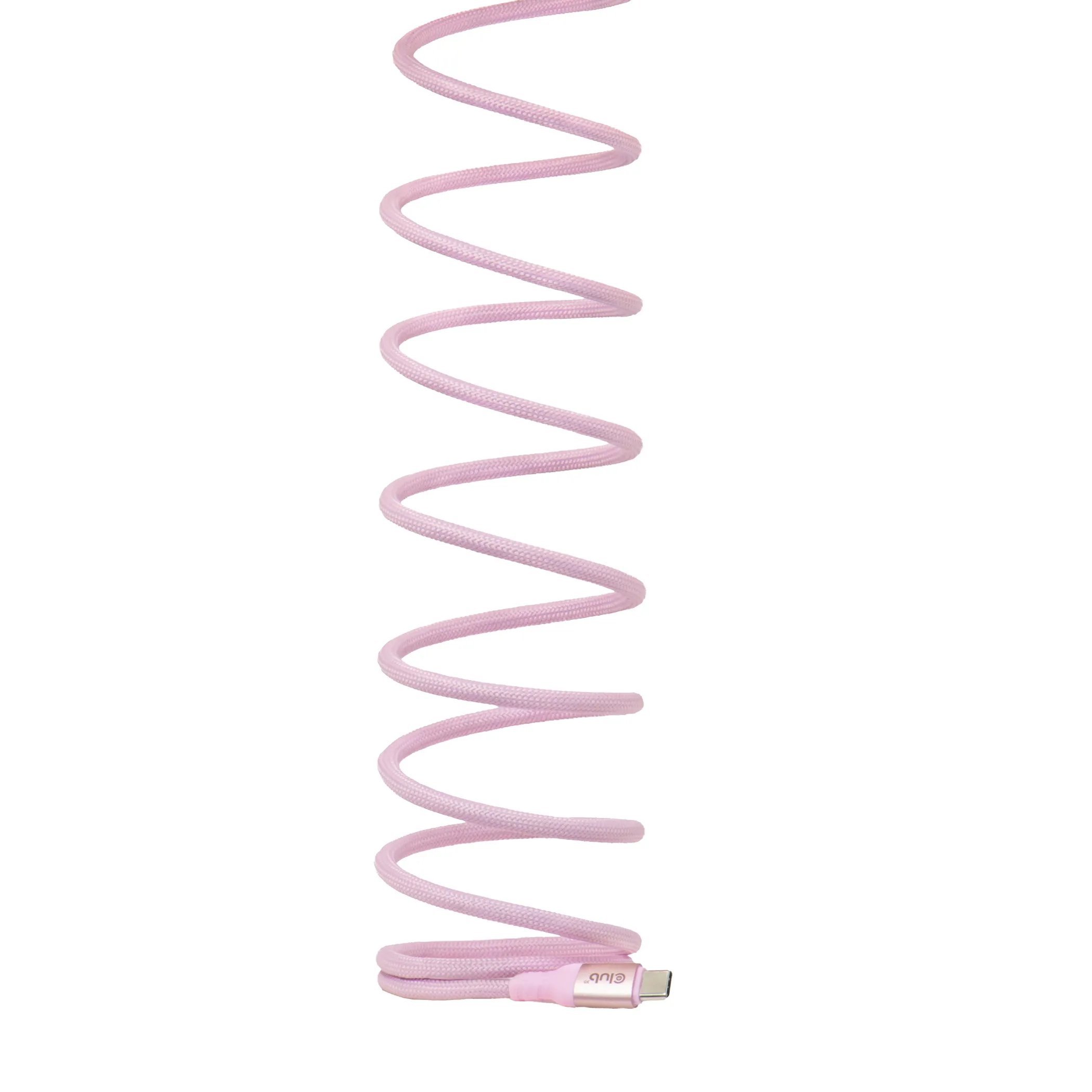 Club 3D CAC-3031 Magnetic-Coil USB-C -kaapeli, 240 W, 2 m, vaaleanpunainen