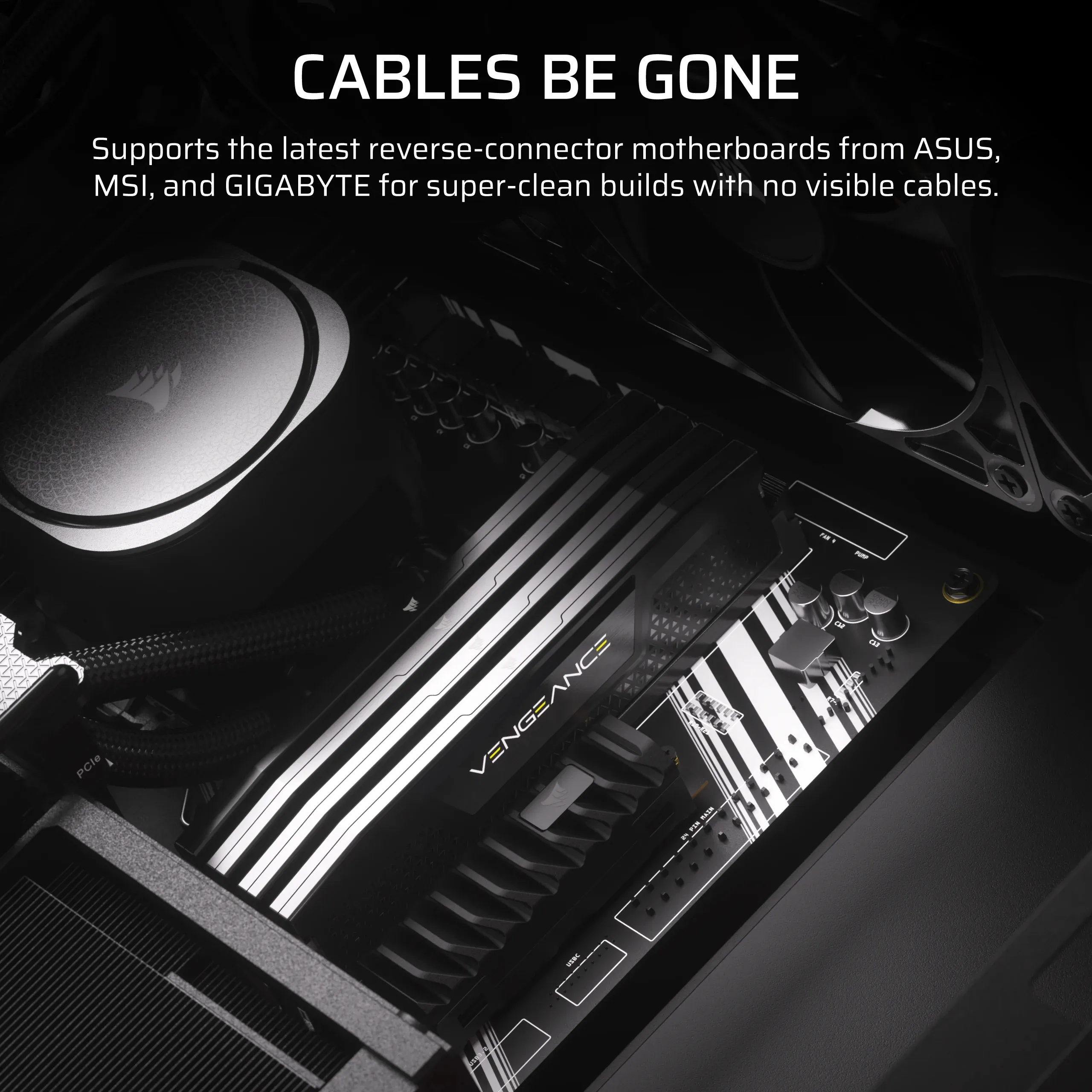 CORSAIR FRAME 4000D LCD RS ARGB Midi-Tower Case with window and RGB lighting, Black