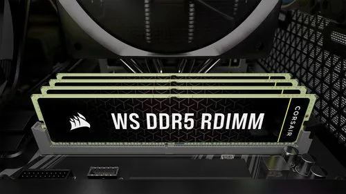 CORSAIR WS 64GB 4x16GB DDR5 6000MT/s RDIMM CL40-40-40-77 1.35V AMD EXPO &amp; Intel XMP Memory