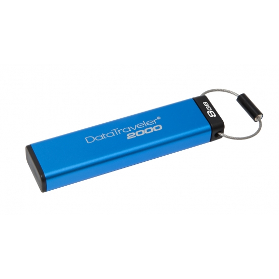 Kingston 8GB Datatraveler 2000 USB - memory stick, Blue