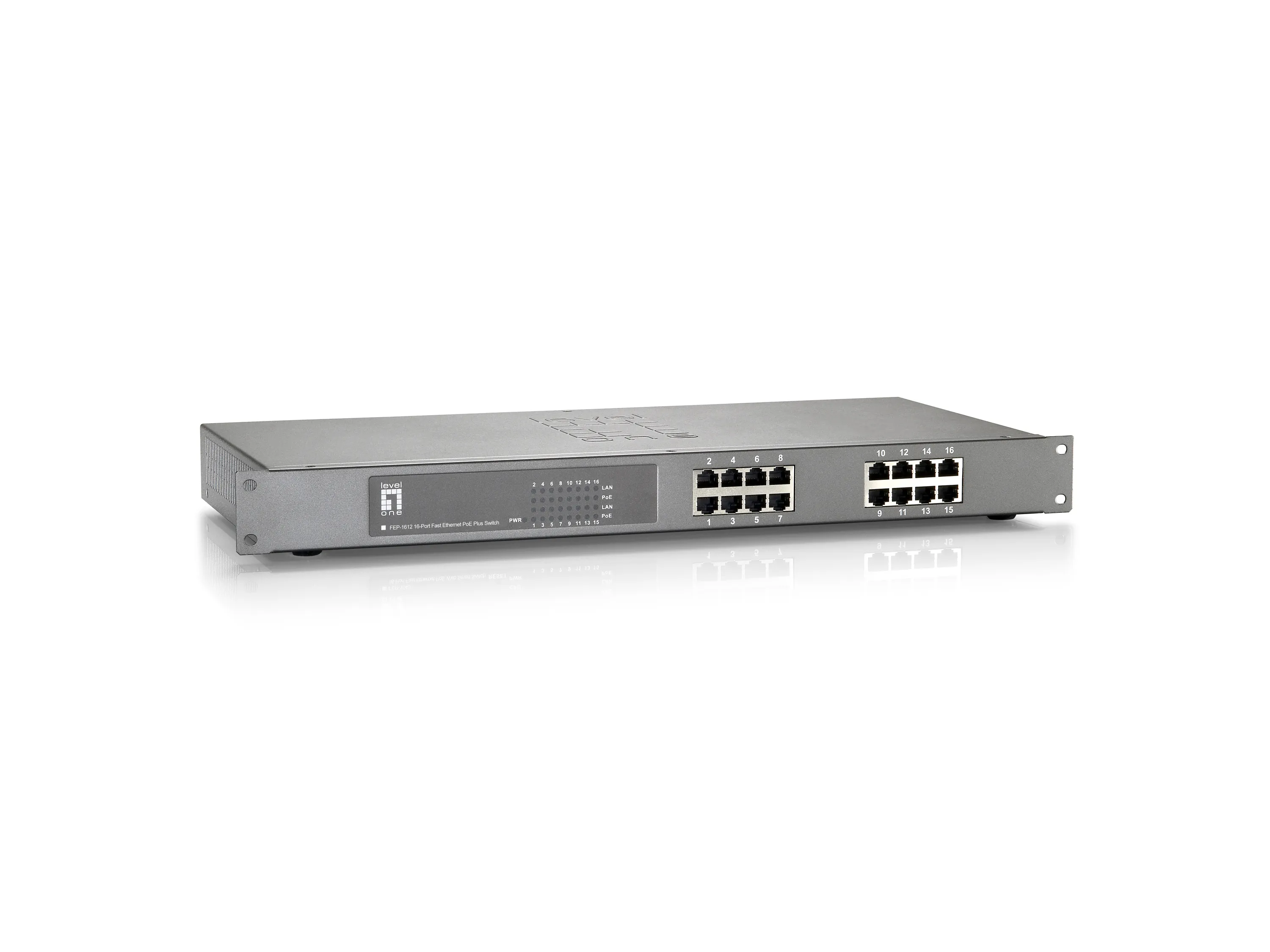 16-PORT FAST ETHERNET POE-PLUS