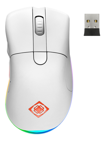 Deltaco Gaming White Line WM90 - wireless gaming mouse, white