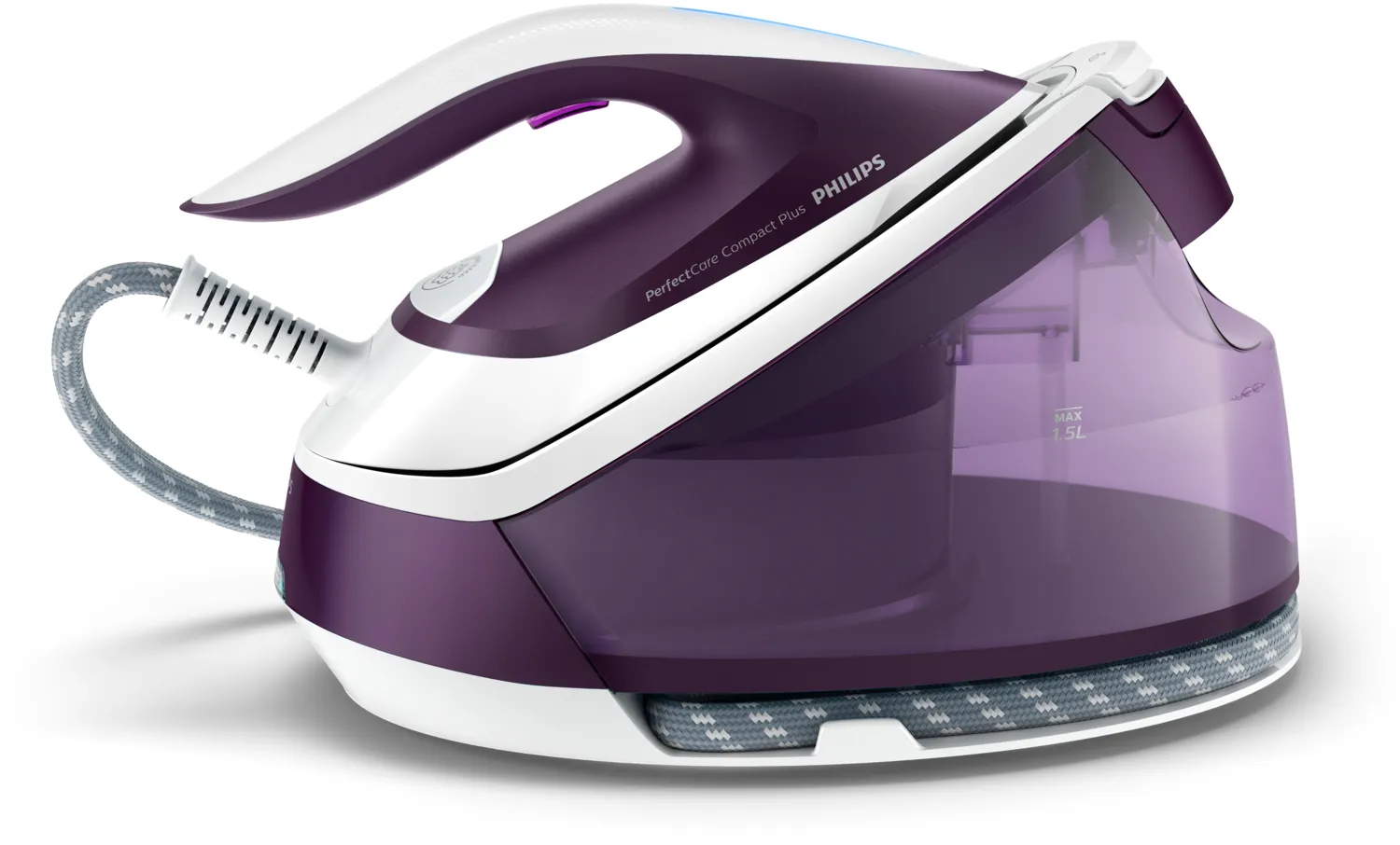 Philips PerfectCare Compact Plus GC7933/30 Steam Generator Iron, 2400W, 6.5 bar, 1.5L, Violet