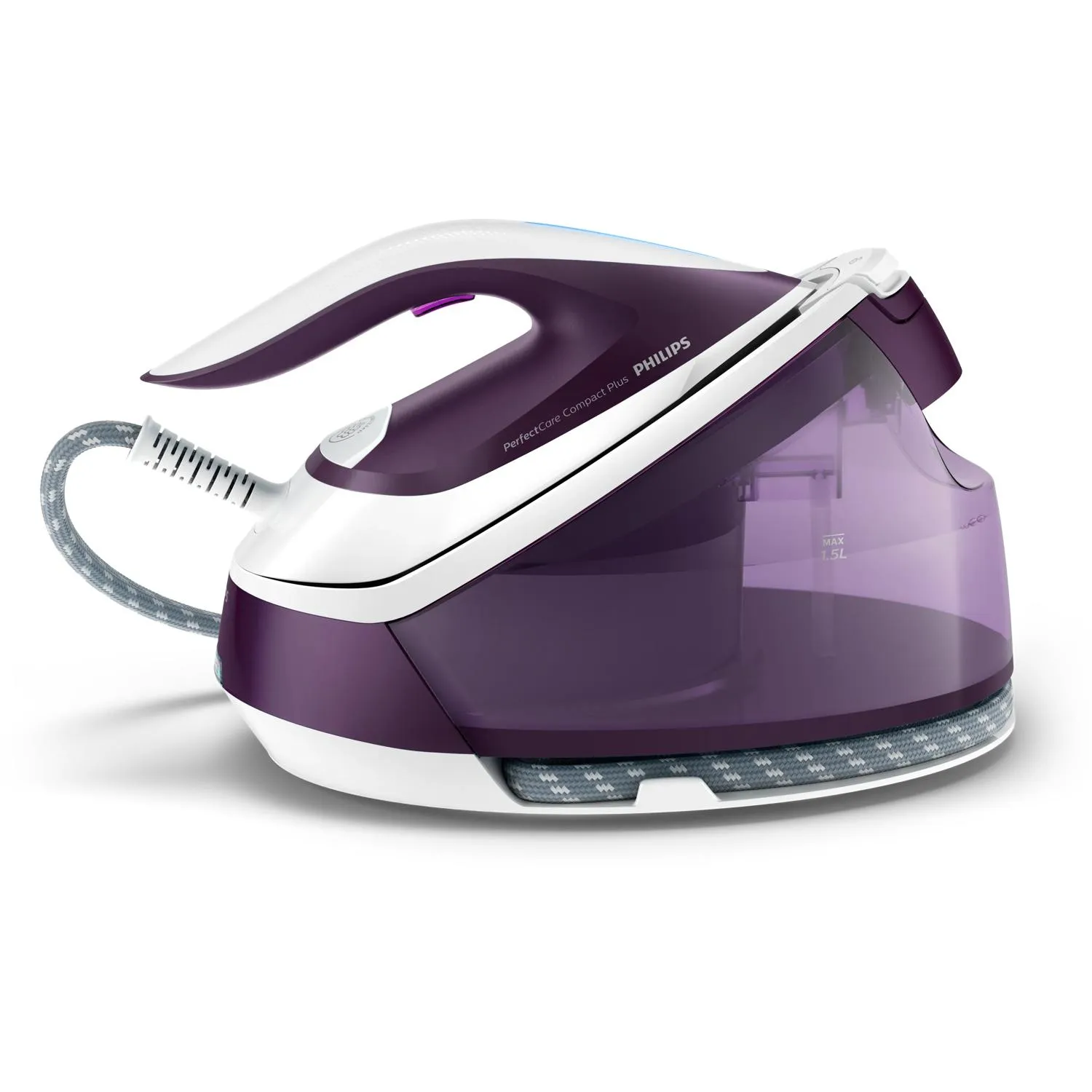 Philips PerfectCare Compact Plus GC7933/30 Steam Generator Iron, 2400W, 6.5 bar, 1.5L, Violet