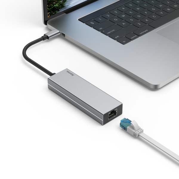 HAMA Adapteri USB-C Multi 4x Porttia LAN