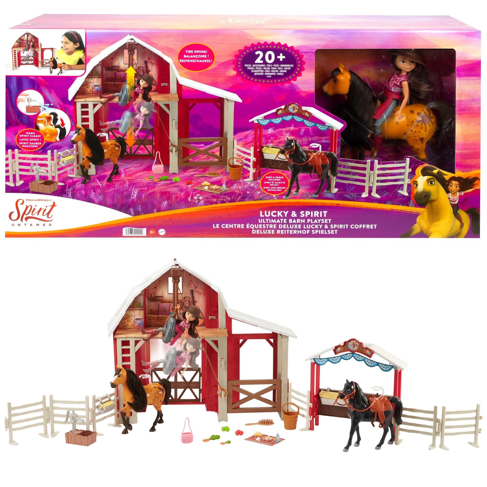 Mattel Spirit Deluxe Horse Farm Playset - HBT16