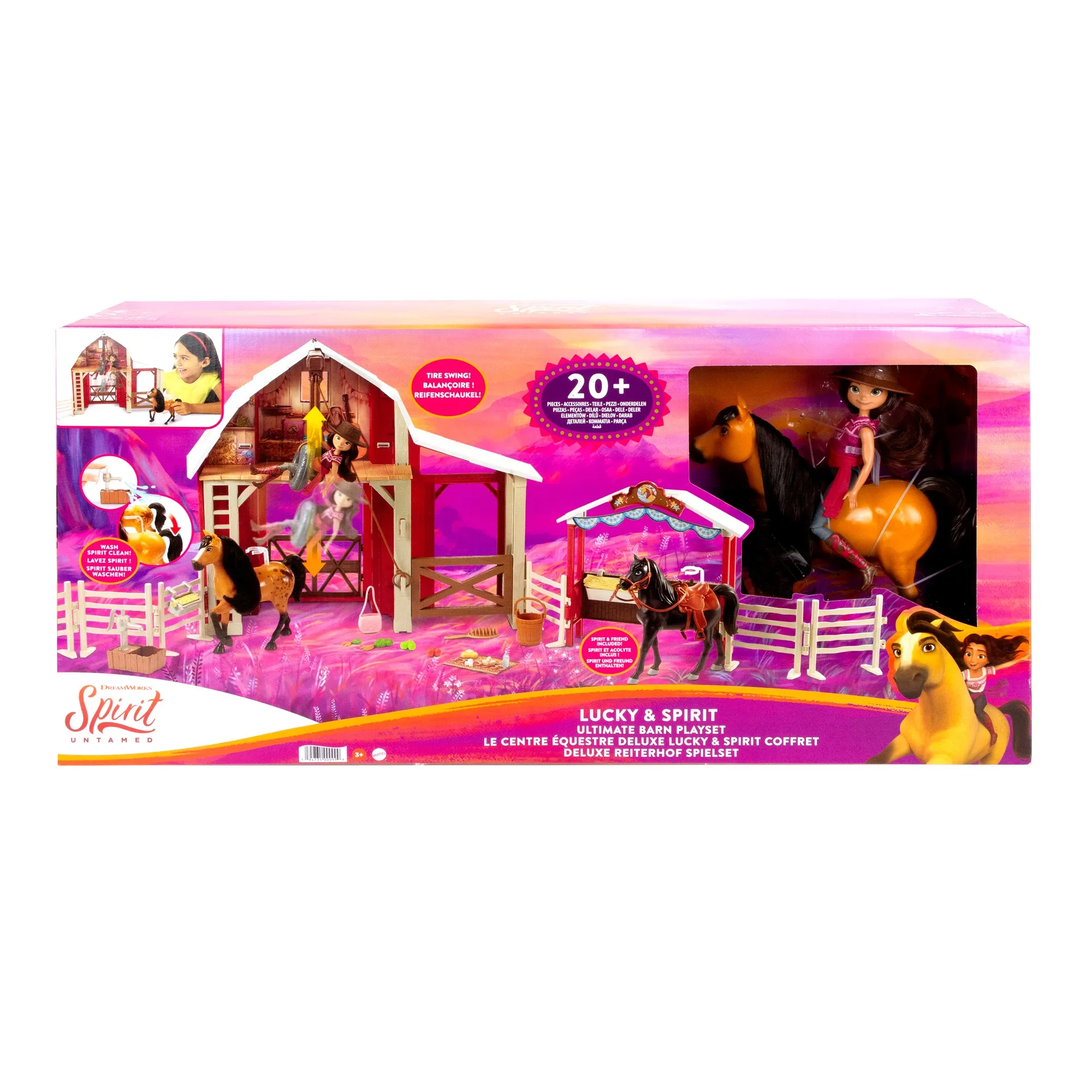 Mattel Spirit Deluxe Horse Farm Playset - HBT16